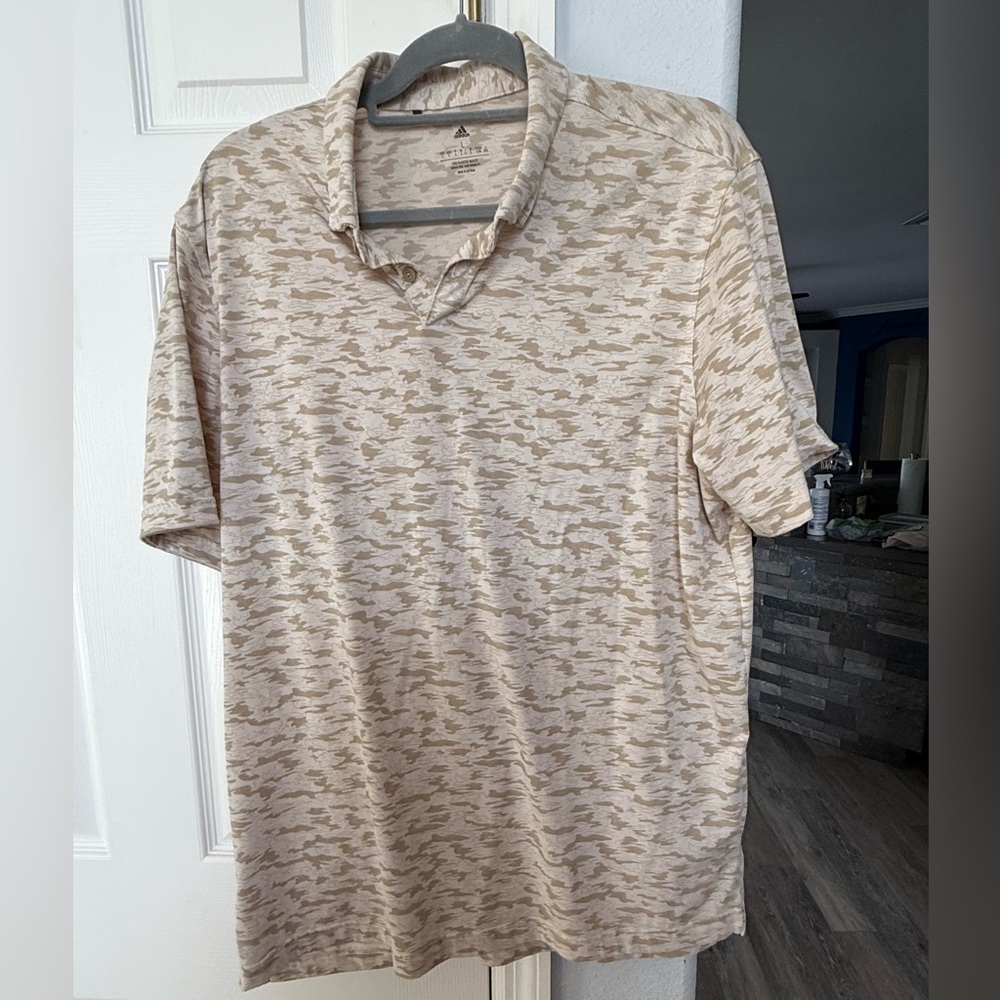 Men’s large adidas collared golf shirt
